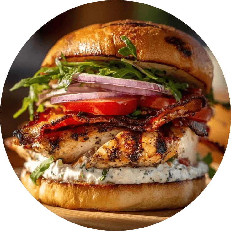 Գյուղական հավի սենդվիչ Josper-ում